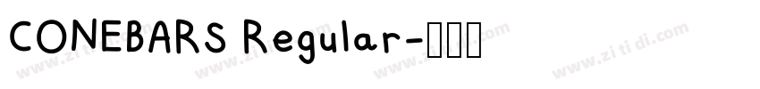 CONEBARS Regular字体转换